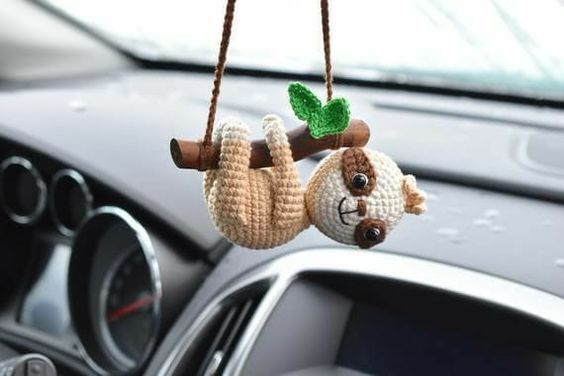 Car Mirror Hanging Monkey Decor