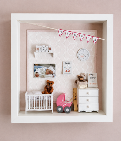 Baby 1st Birthday 3D Phrame