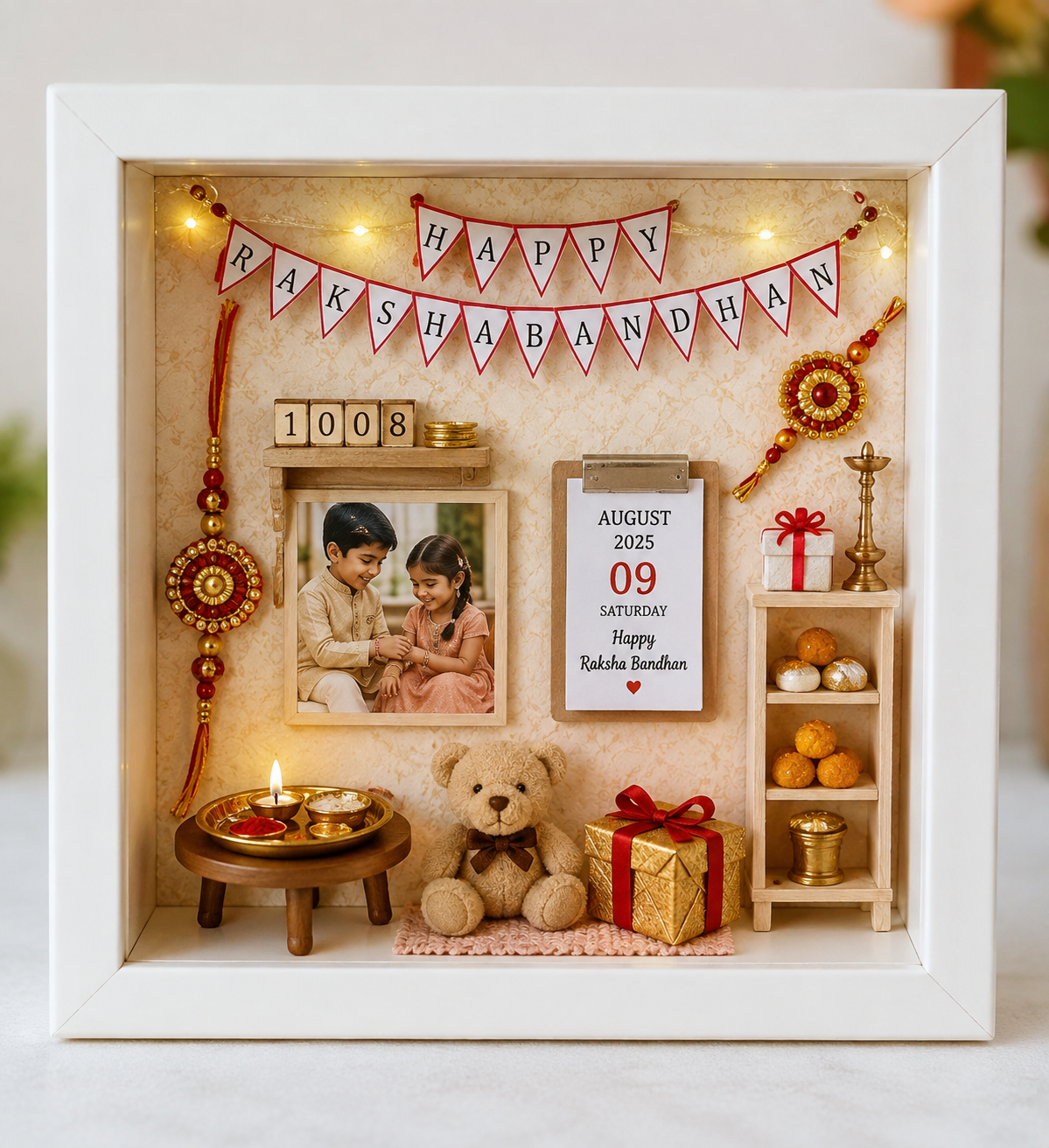 Raksha Bandhan 3D Photo Frame