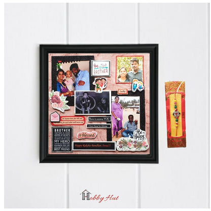 Raksha Bandhan photo frame with 1 free rakhi ( any random designs)