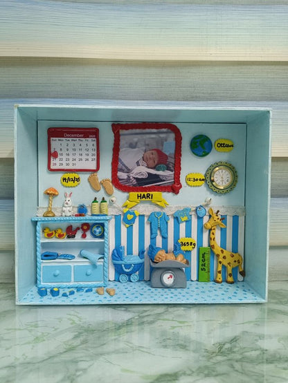 Baby 1st Birthday 3D Phrame
