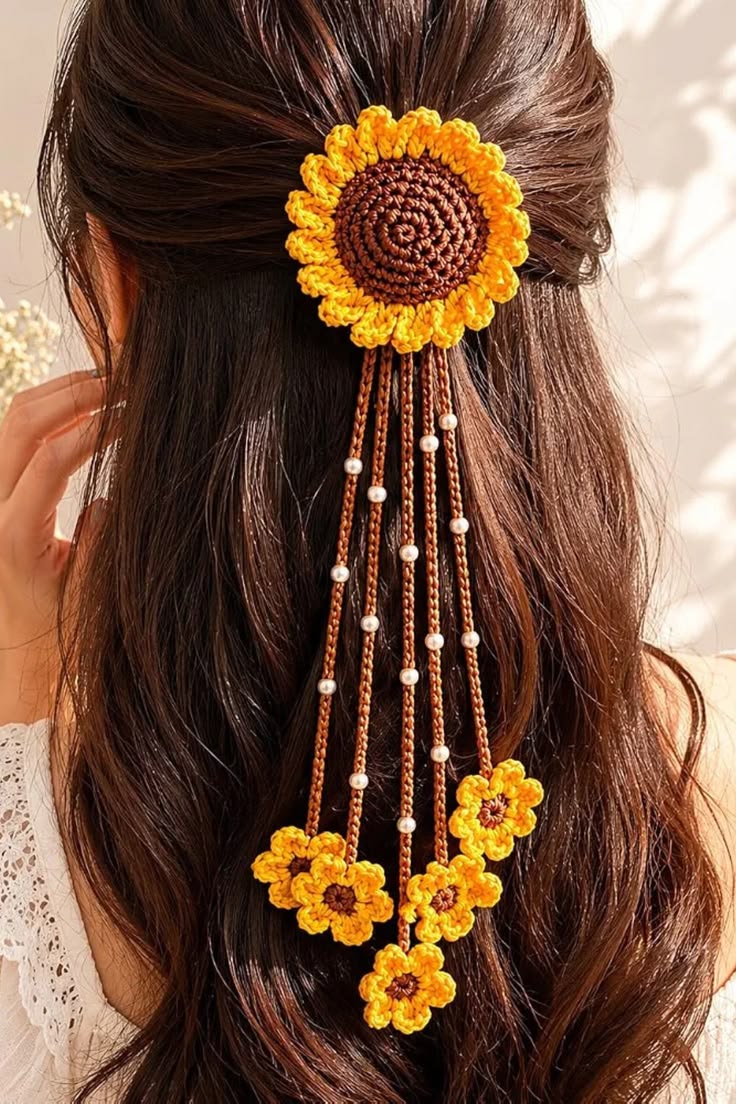 Sunflower Hair Tie